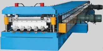 China Column Corrugated Roll Forming Machine For Steel Structure Decking supplier