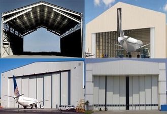 China Single Span Steel Structure Aircraft Hangar Buildings With Wall / Roof Panel supplier
