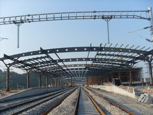 China Railway Station Structural Metal Truss Buildings, Rust-proof Painting with 2-4 Layers supplier
