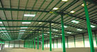 China Custom Fabricated Pre-engineered Building Steel Structure Building  Double Span factory