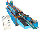 China 15KW Hat Channel Cold Rolling Machine With Cr 12 Blade Hydraulic Cutting factory