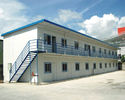 China Easy Construction Sandwich Panel Steel Portable House For Worker Residing factory