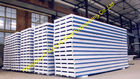 China Prefab Corrugated Metal Roofing Sheets Sandwich EPS PU Rock Wool factory