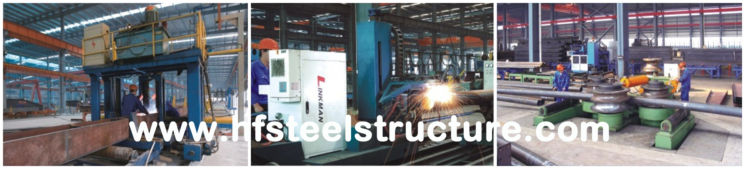 H-section Industrial Steel Building Fabrication For Steel Column / Beam