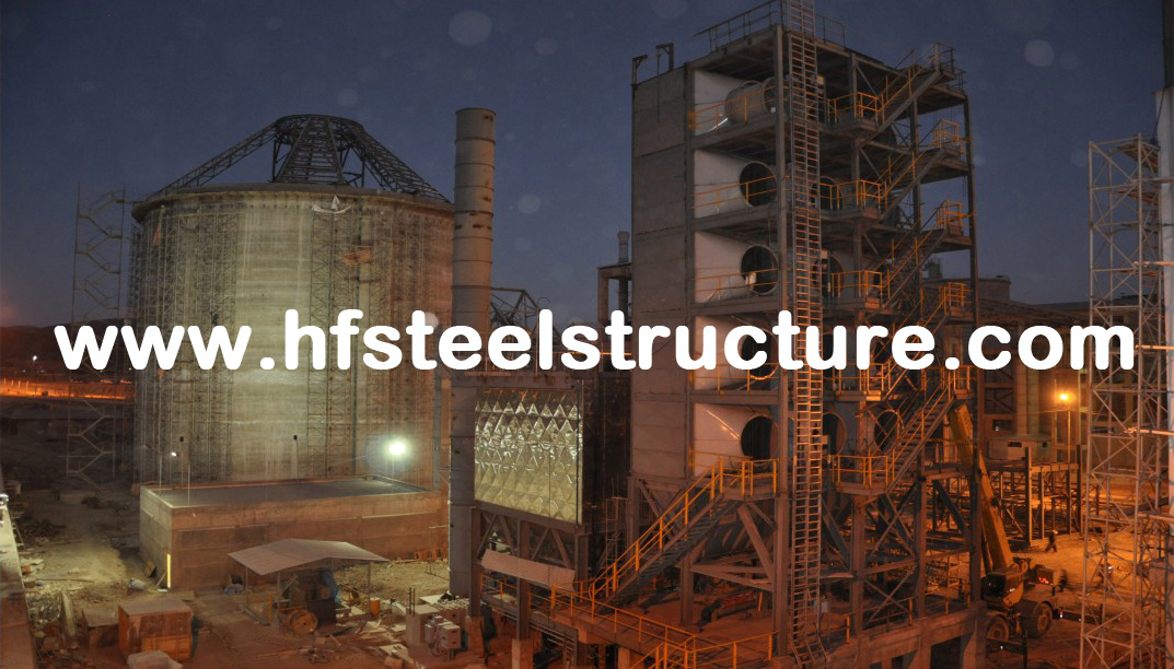 Huge Span Sandwich Panels Covered Industrial Steel Buildings Prefabricated ASTM Standards