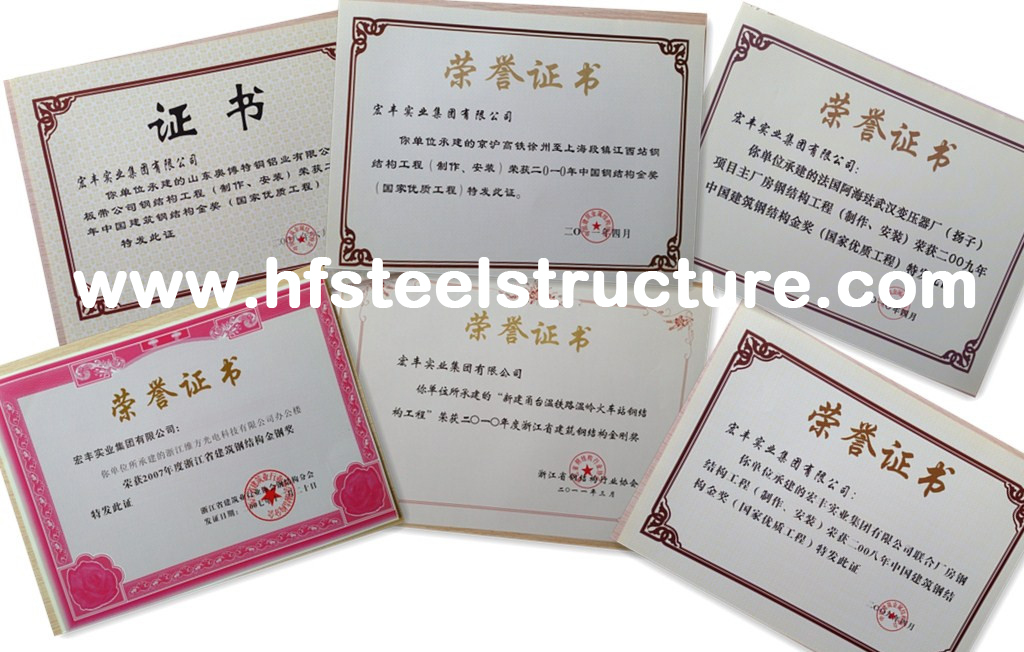 Customized Durable Pre-engineered Building Steel Q235 / Q345 Grade