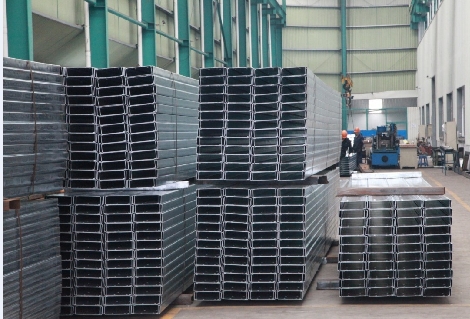 Steel Frame Building Galvanized Steel Purlins For Support Roof Sheet