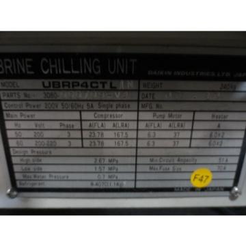 Daikin Comoros  3D80-000709-V4 Brine Chilling Unit ACRO UBRP4CTLIN Used As-Is