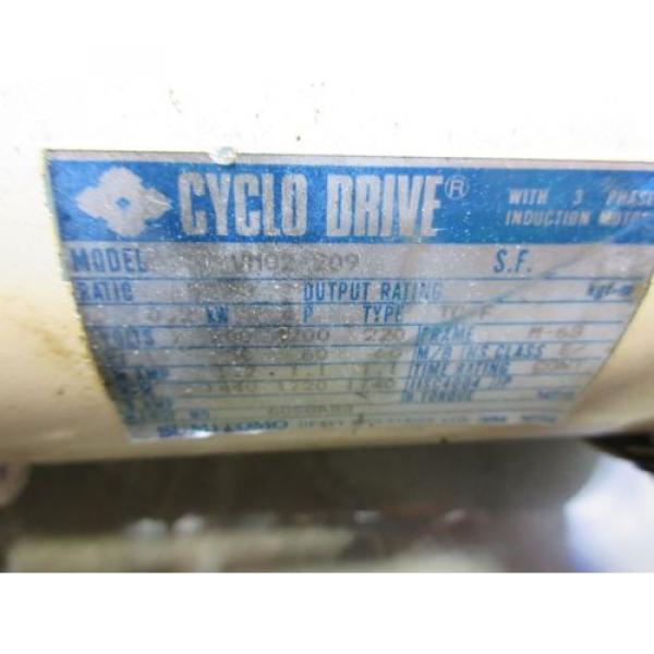 SUMITOMO CYCLO DRIVE VM02-209 CNC WITH LOWER GEAR #4 image