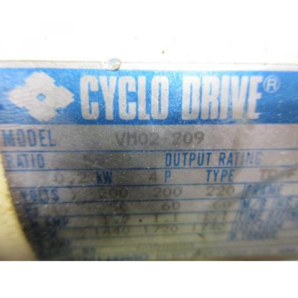 SUMITOMO CYCLO DRIVE VM02-209 CNC WITH LOWER GEAR #5 image