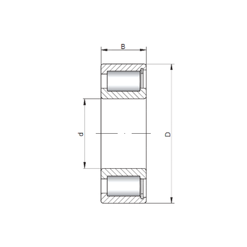 NCF3044 V ISO Cylindrical Roller Bearings #1 image